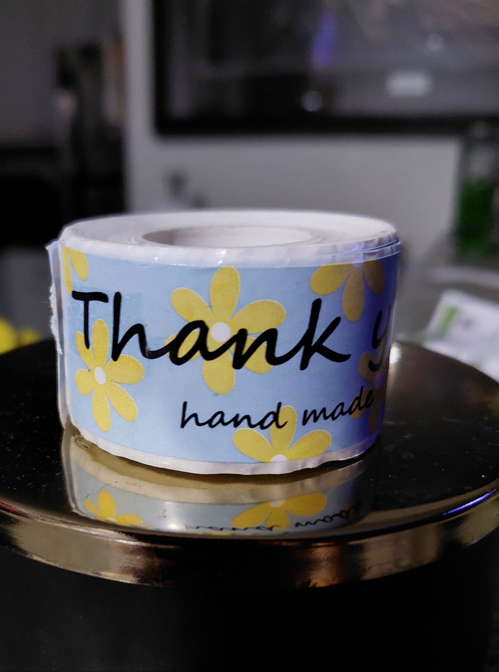 120ct. Thank You Hand Made Blue & Yellow Bonus 3 Random Polymailers - Picture 5 of 5